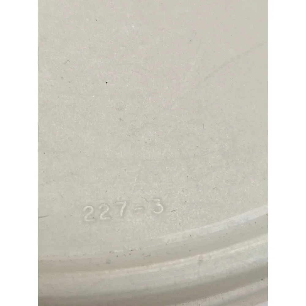 Tupperware Vintage Sheer White Round Replacement Lid Seal 227-3 6.5 Inch